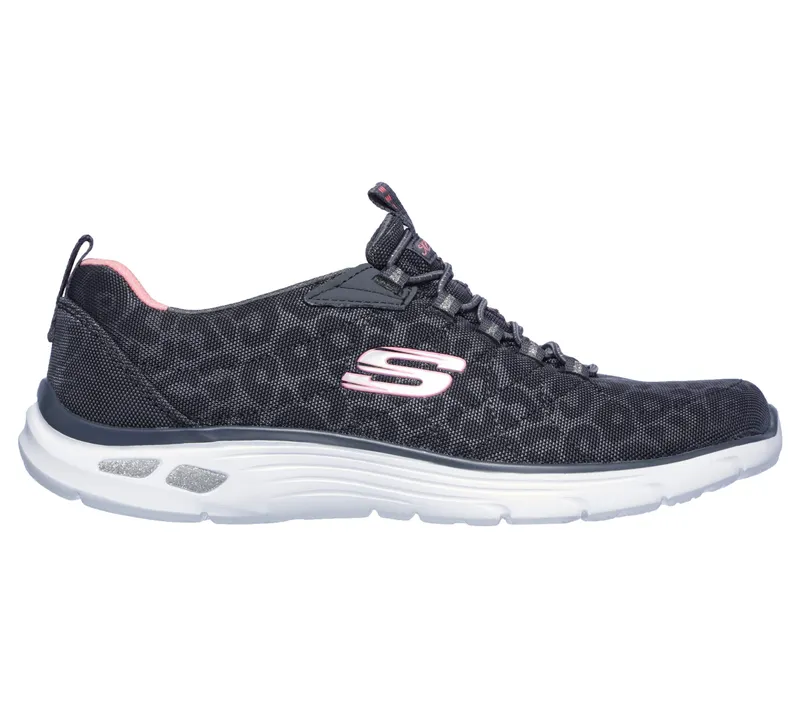 Skechers Relaxed Fit: Empire D’Lux – Spotted – Houtskool / Koraal (12825-CCCL)