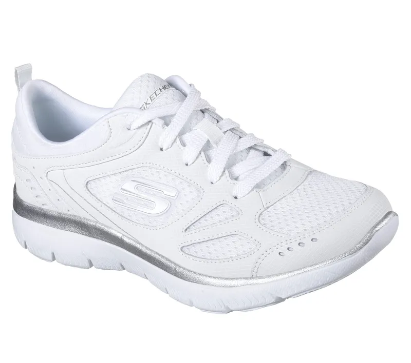 Skechers Summits – Suited – Wit / Zilver (12982-WSL)