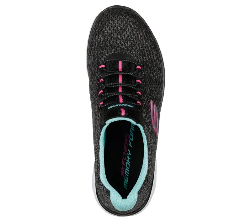 Skechers Summits – Striding – Blk / Blu / Pnk (12986-BBLP)