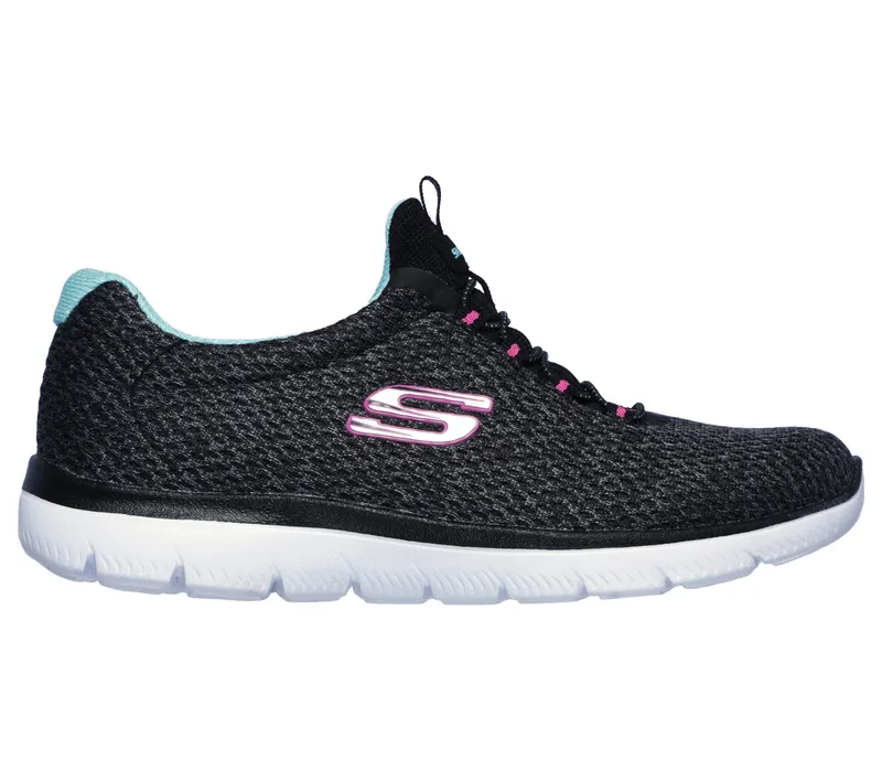Skechers Summits – Striding – Blk / Blu / Pnk (12986-BBLP)