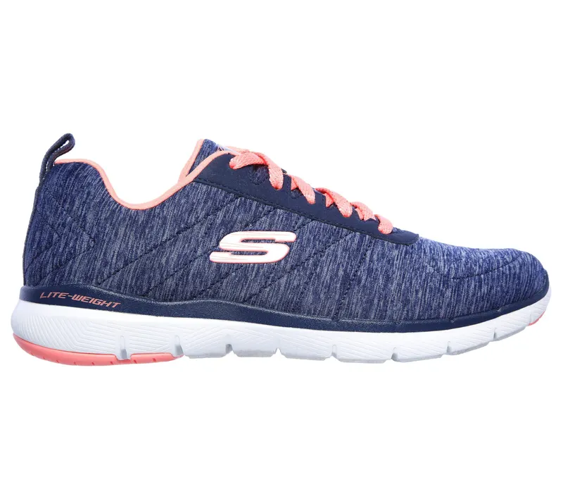 Skechers Flex Appeal 3.0 – Insiders – Marine / Koraal (13067-NVCL)