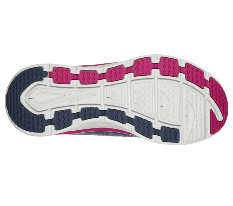 Skechers Relaxed Fit: D’Lux Walker – Cross Motion – Marine / Roze (149012-NVPK)