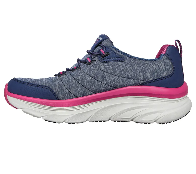 Skechers Relaxed Fit: D’Lux Walker – Cross Motion – Marine / Roze (149012-NVPK)