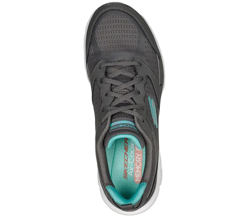 Skechers Flex Appeal 4.0 – Active Flow – Houtskool / Turkoois (149305-CCTQ)