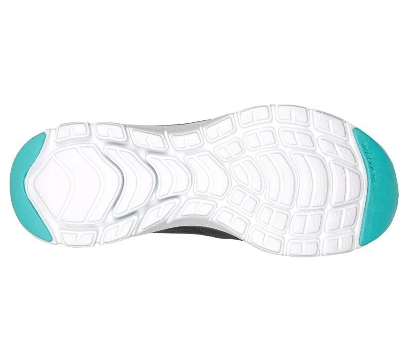 Skechers Flex Appeal 4.0 – Active Flow – Houtskool / Turkoois (149305-CCTQ)