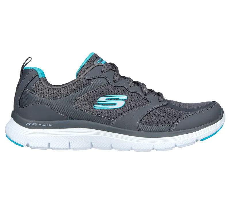 Skechers Flex Appeal 4.0 – Active Flow – Houtskool / Turkoois (149305-CCTQ)