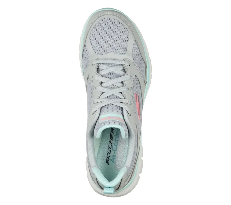 Skechers Flex Appeal 4.0 – Active Flow – Grijs / Licht Blauw (149305-GYLB)
