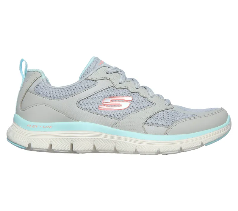 Skechers Flex Appeal 4.0 – Active Flow – Grijs / Licht Blauw (149305-GYLB)
