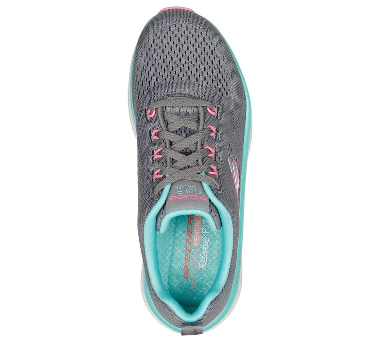 Skechers Relaxed Fit: D’Lux Walker – Fresh Finesse – Grijs / Multi (149368-GMLT)
