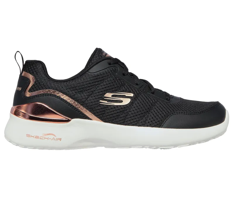 Skechers Skech-Air Dynamight – The Halcyon – Zwart / Roos Goud (149660-BKRG)