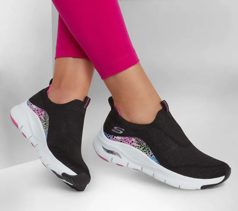 Skechers Skechers Arch Fit – Big Dreams – Zwart / Heet Roze (149715-BKHP)