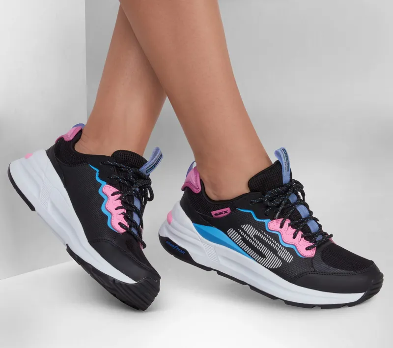 Skechers Global Jogger – Fresh Strike – Blk / Blu / Pnk (149770-BBLP)