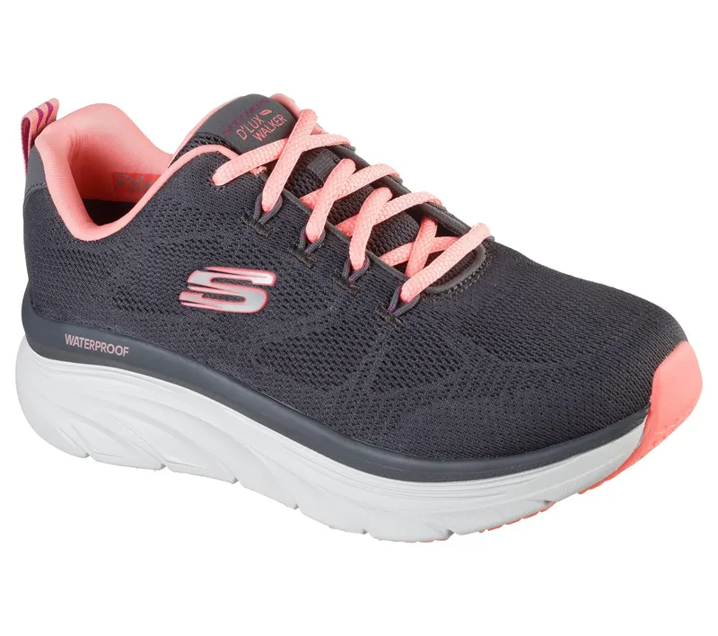 Skechers Relaxed Fit: D’Lux Walker – Get Oasis – Houtskool / Koraal (149810-CCCL)