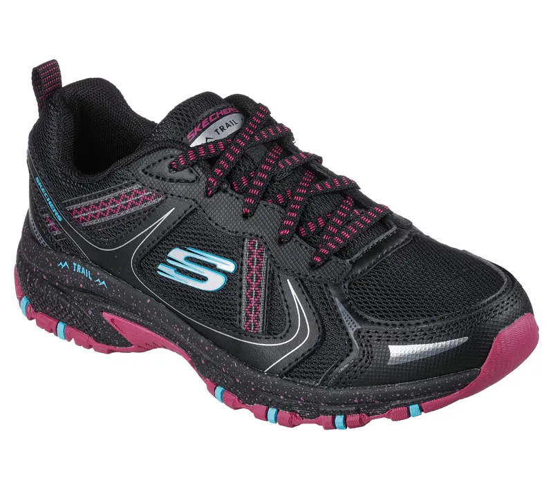 Skechers Hillcrest – Vast Adventure – Zwart / Purper (149820-BKPR)