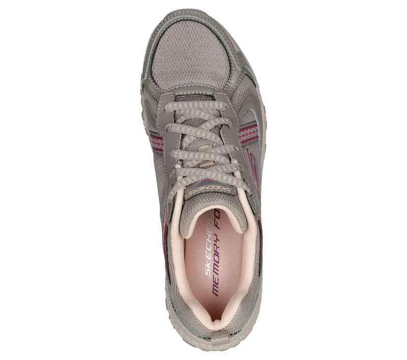 Skechers Hillcrest – Vast Adventure – Natuurlijk / Purper (149820-NTPR)