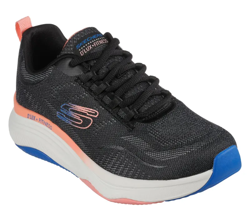 Skechers Relaxed Fit: D’Lux Fitness – Zwart / Multi (149833-BKMT)