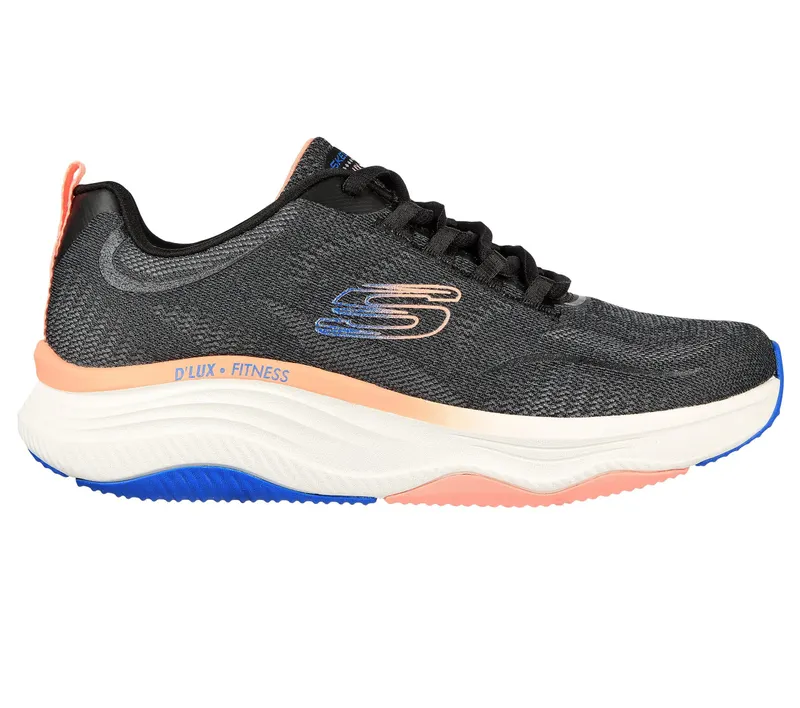 Skechers Relaxed Fit: D’Lux Fitness – Zwart / Multi (149833-BKMT)