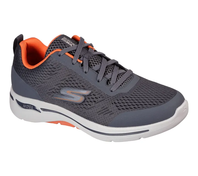 Skechers Skechers GOwalk Arch Fit – Idyllic – Houtskool / Oranje (216116-CCOR)