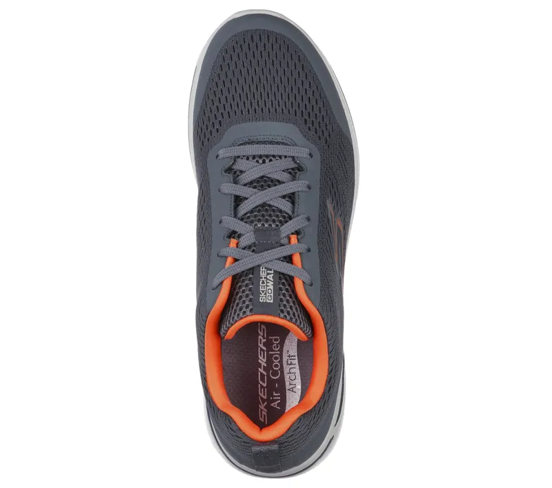 Skechers Skechers GOwalk Arch Fit – Idyllic – Houtskool / Oranje (216116-CCOR)