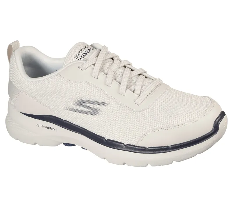 Skechers GO WALK 6 – Bold Knight – Wit / Marine (216204-WNV)