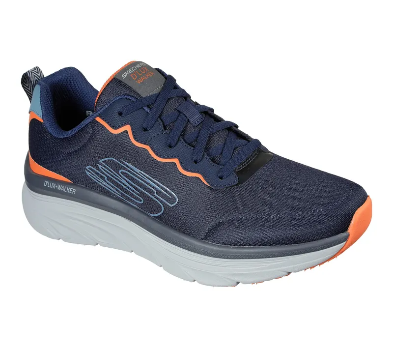 Skechers Relaxed Fit: D’Lux Walker – Scrambler – Marine / Oranje (232264-NVOR)