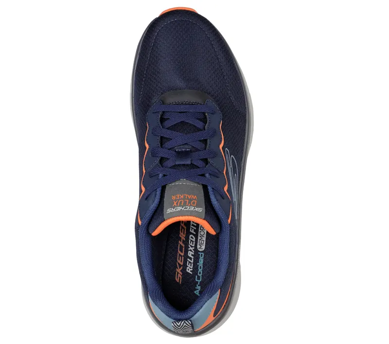 Skechers Relaxed Fit: D’Lux Walker – Scrambler – Marine / Oranje (232264-NVOR)