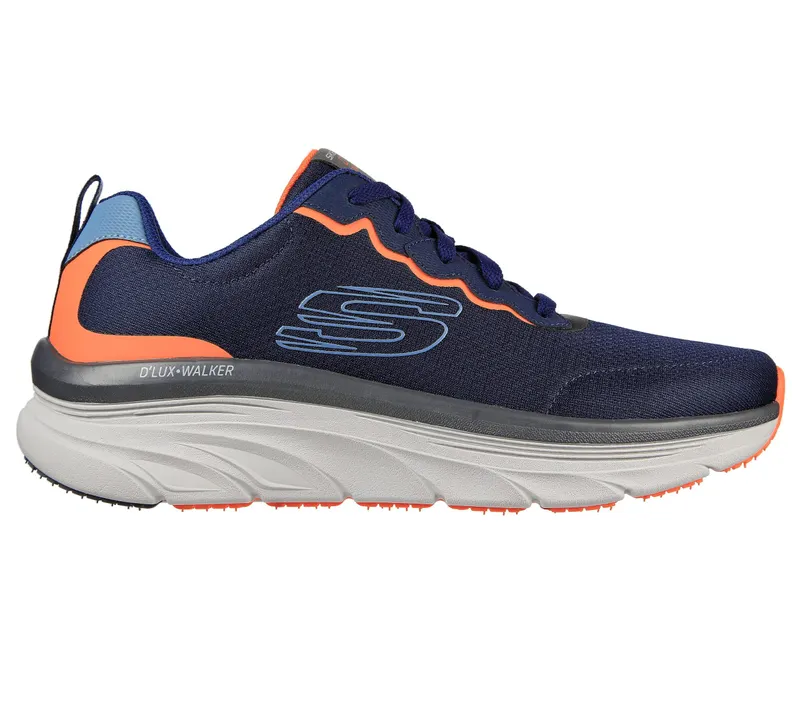 Skechers Relaxed Fit: D’Lux Walker – Scrambler – Marine / Oranje (232264-NVOR)