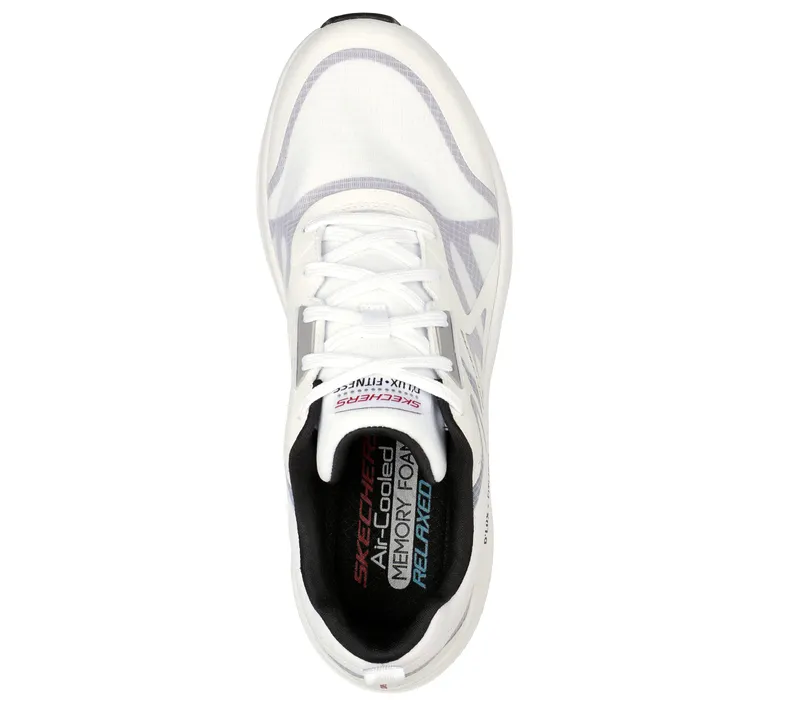 Skechers Relaxed Fit: D’Lux Fitness – Wit / Zwart / Rood (232357-WBRD)