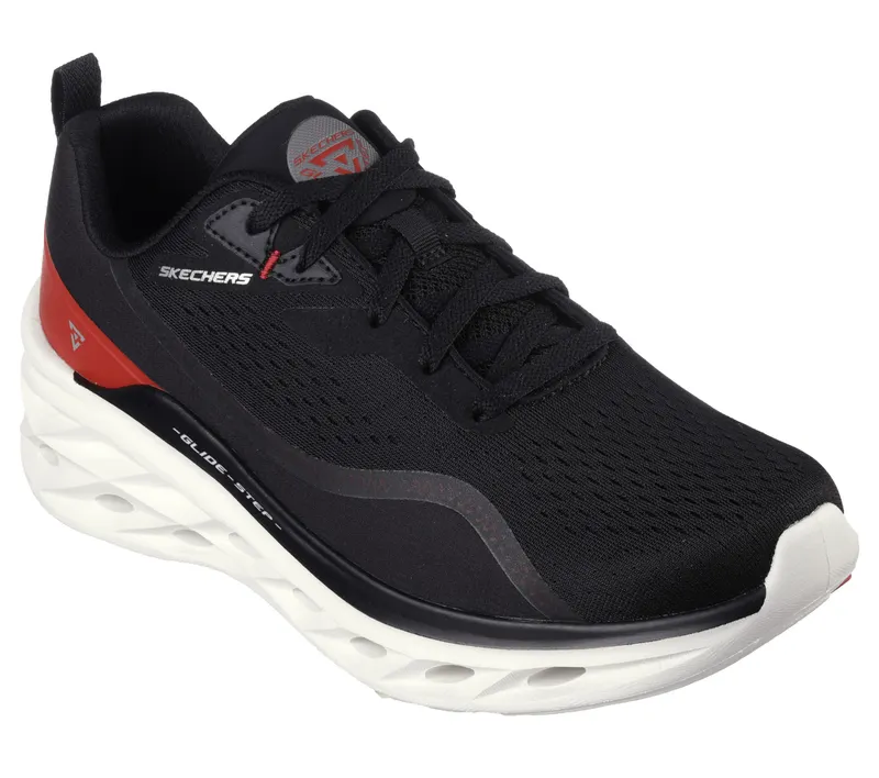 Skechers Glide Step Swift – Midio – Zwart / Rood (232636-BKRD)