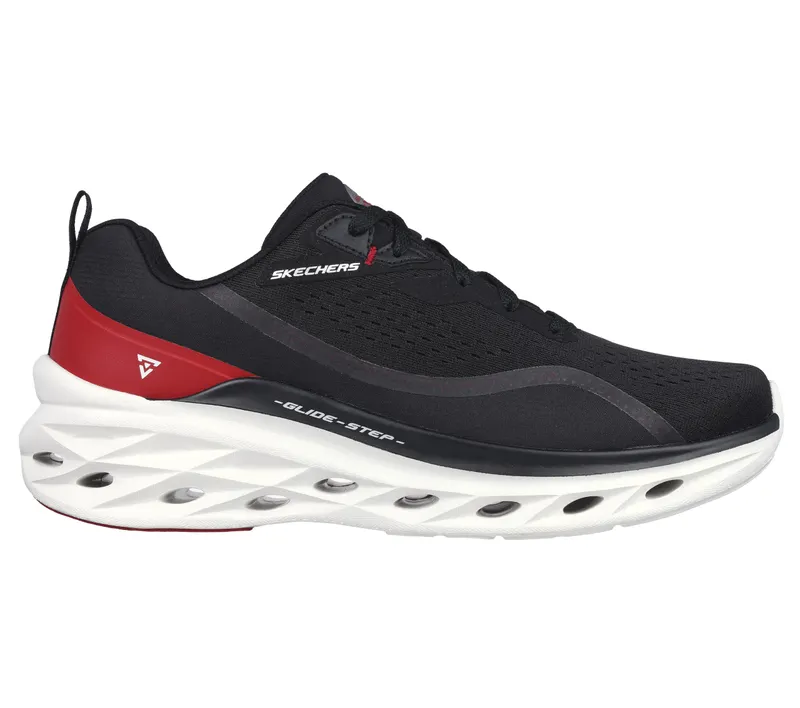 Skechers Glide Step Swift – Midio – Zwart / Rood (232636-BKRD)