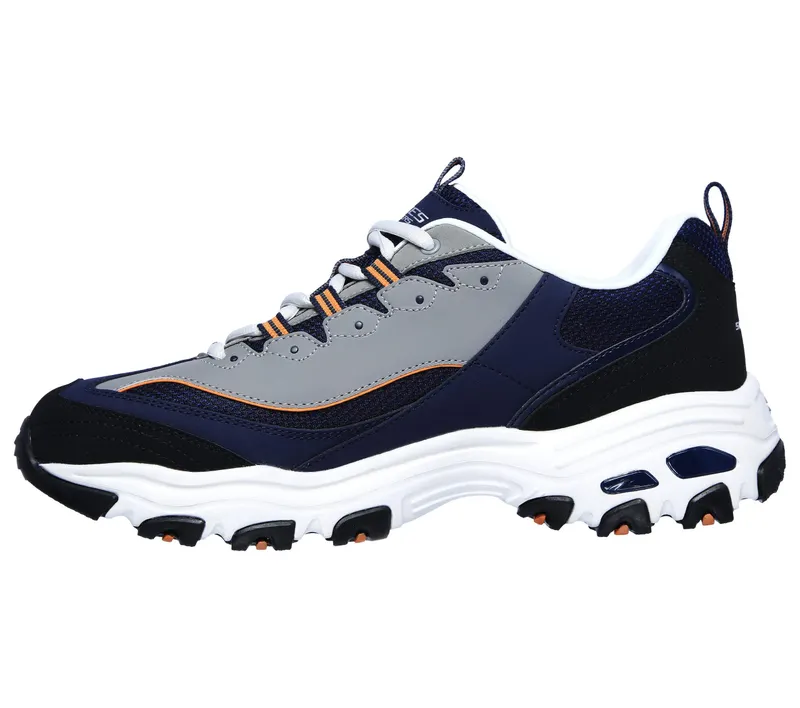 Skechers D’Lites – Endless Motion – Marine / Oranje (237069-NVOR)