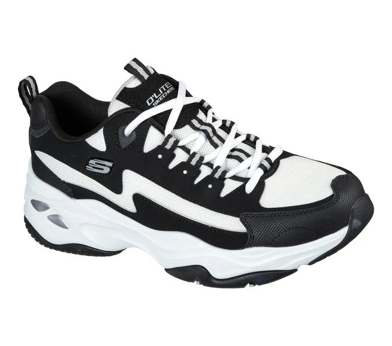 Skechers D’Lites 4.0 – Zwart / Wit (237225-BKW)