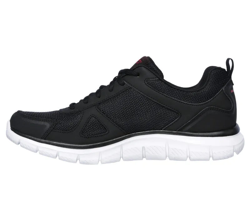 Skechers Track – Zwart / Rood (52631-BKRD)