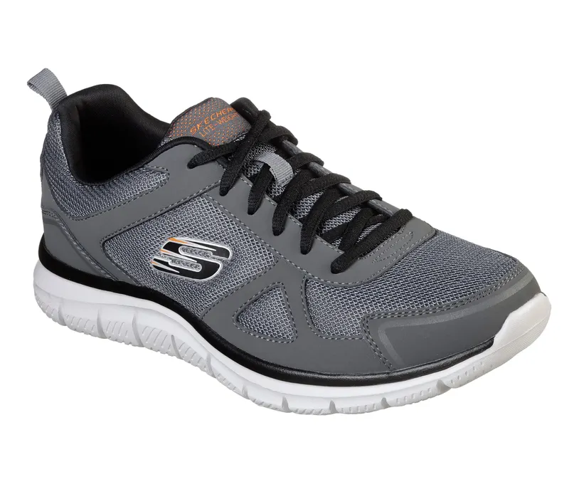 Skechers Track – Houtskool / Zwart (52631-CCBK)