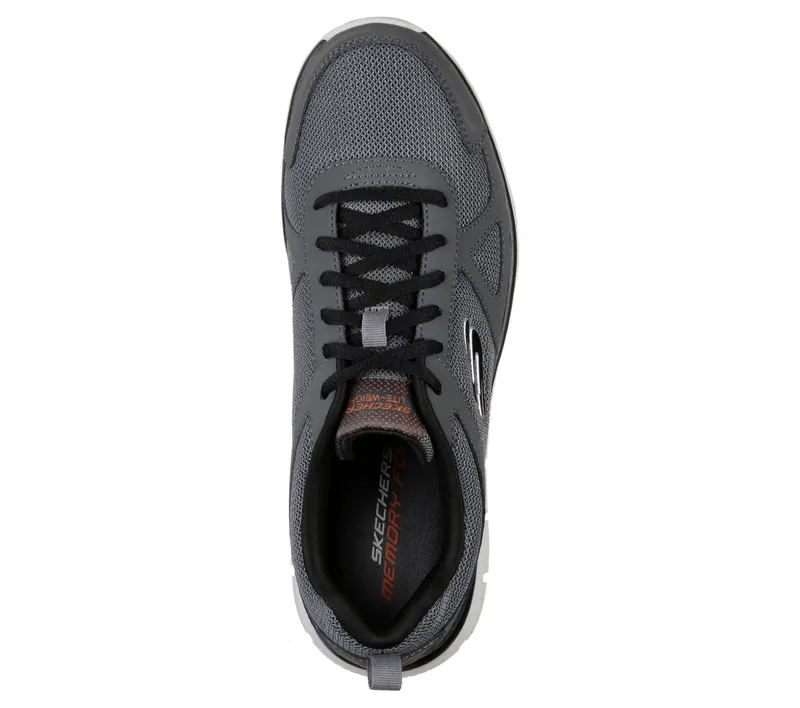 Skechers Track – Houtskool / Zwart (52631-CCBK)