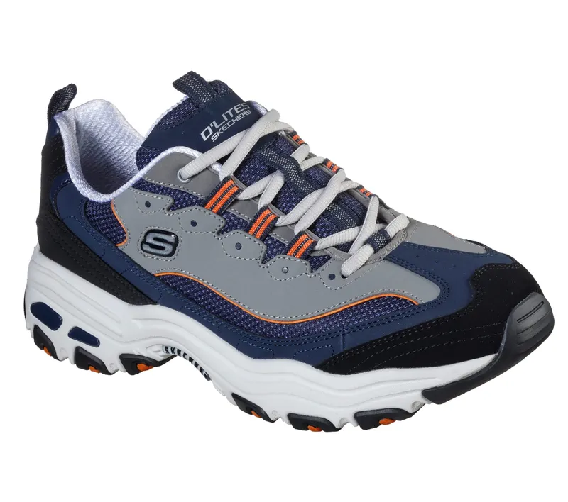 Skechers D’Lites – Marine / Oranje (52675-NVOR)