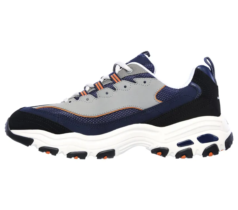 Skechers D’Lites – Marine / Oranje (52675-NVOR)