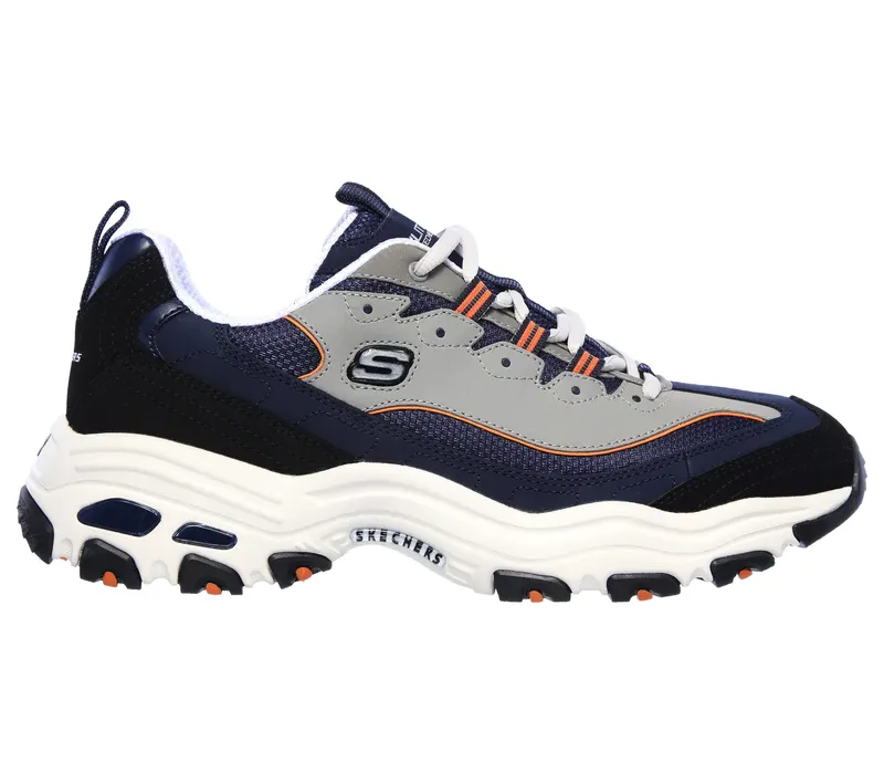 Skechers D’Lites – Marine / Oranje (52675-NVOR)