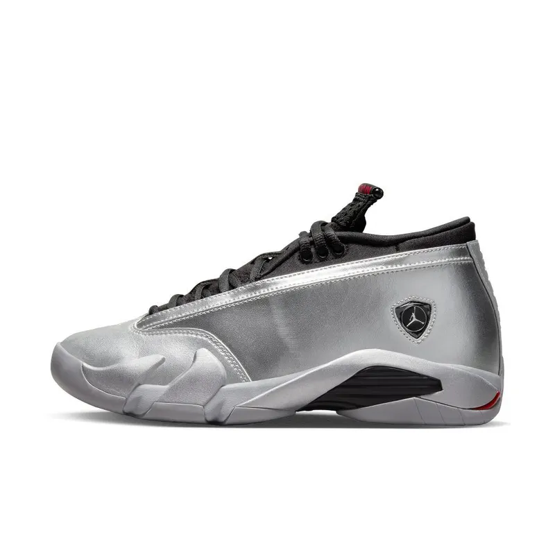 Air Jordan 14 Retro Low Metallic Silver / Wolf Grey / Black / Fire Red (DH4121-060)