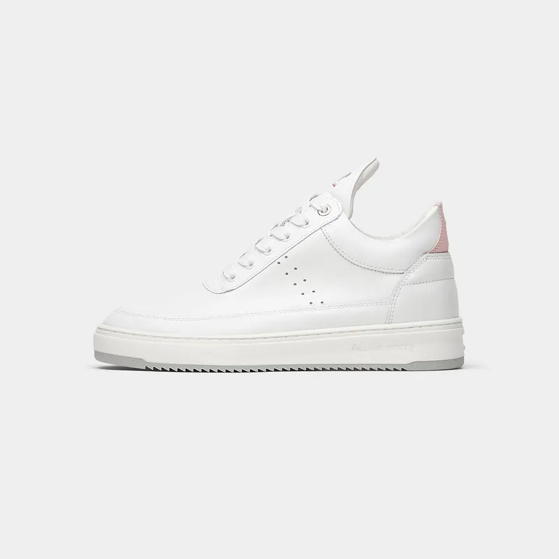 Filling Pieces Low Top Bianco Rosa