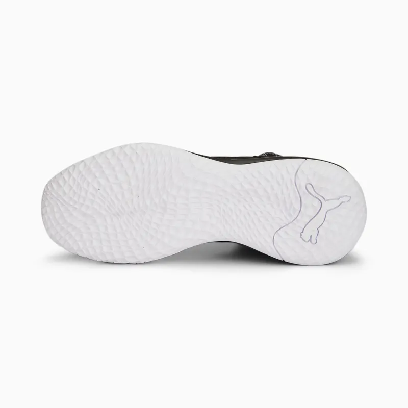 Puma Playmaker Pro Mid Courtside basketbalschoenen Wit/Zwart (378326-01)