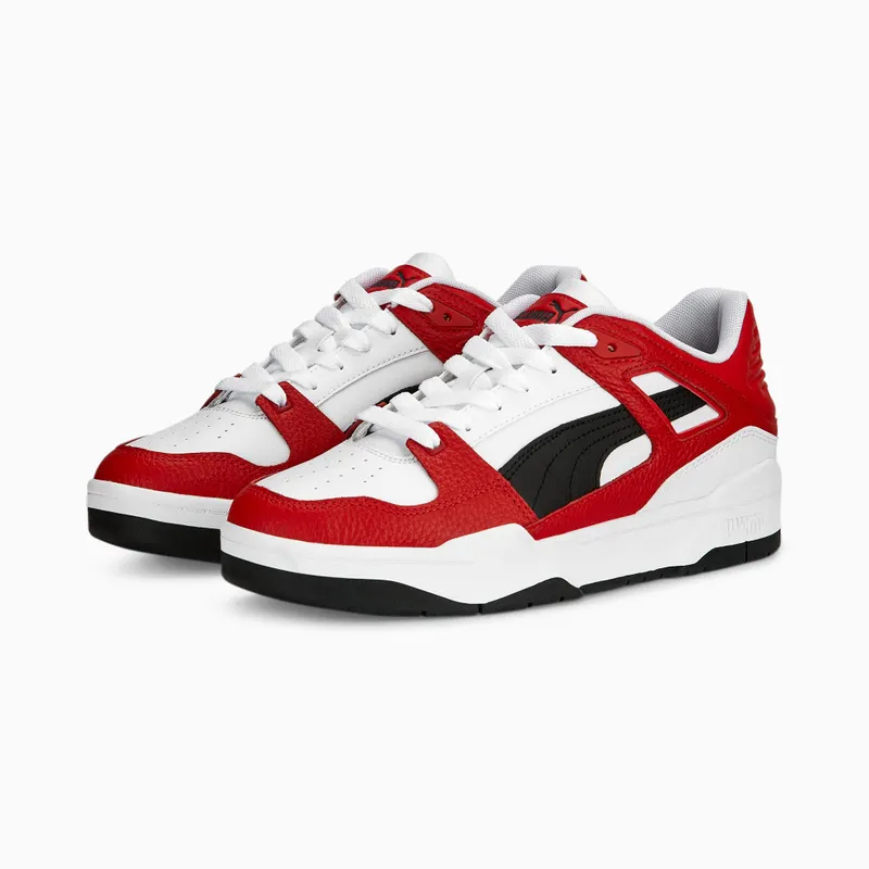 Puma Slipstream leren Wit/Zwart/Rood (387544-16)