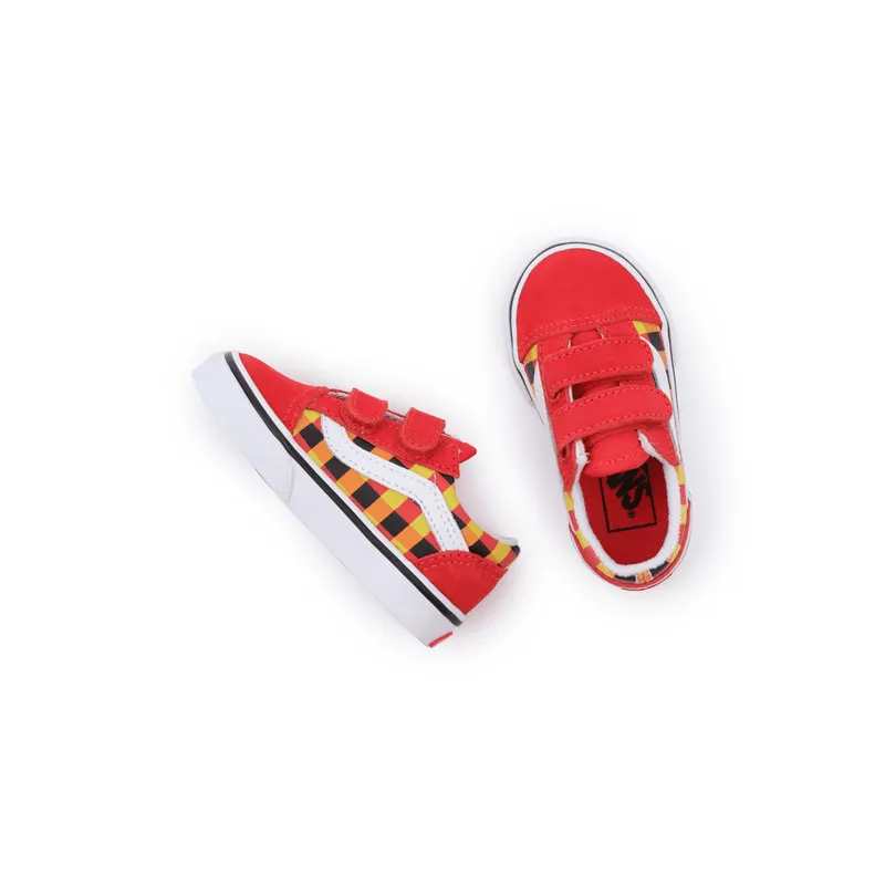 VANS Old Skool Met Klittenband Rood (VN0A4VJJBJN)