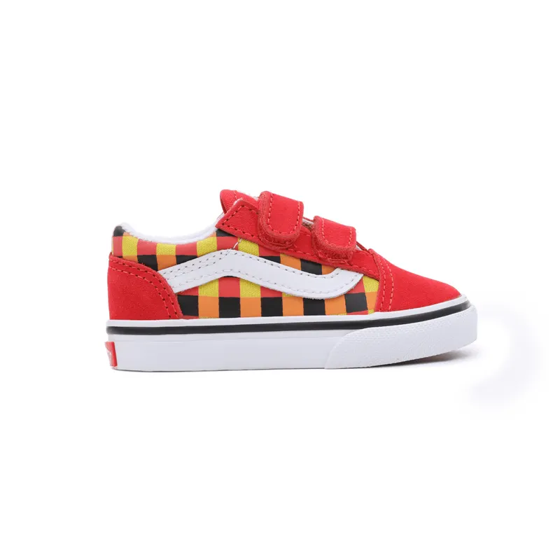 VANS Old Skool Met Klittenband Rood (VN0A4VJJBJN)