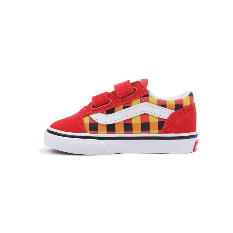 VANS Old Skool Met Klittenband Rood (VN0A4VJJBJN)