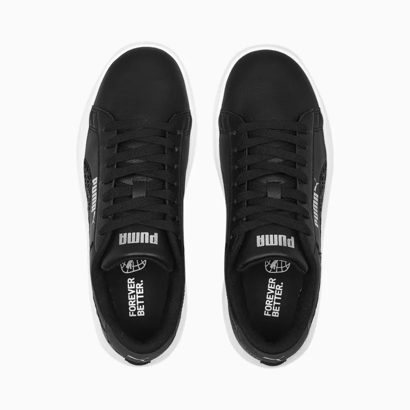 Puma Smash Platform V3 Laser Cut Zilver/Zwart/Grijs (389403-02)