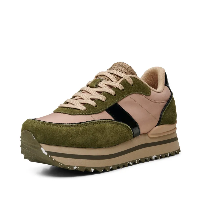 Woden Nellie II Metallic Plateau Coffee Cream/Dark Olive (WL1781 891)