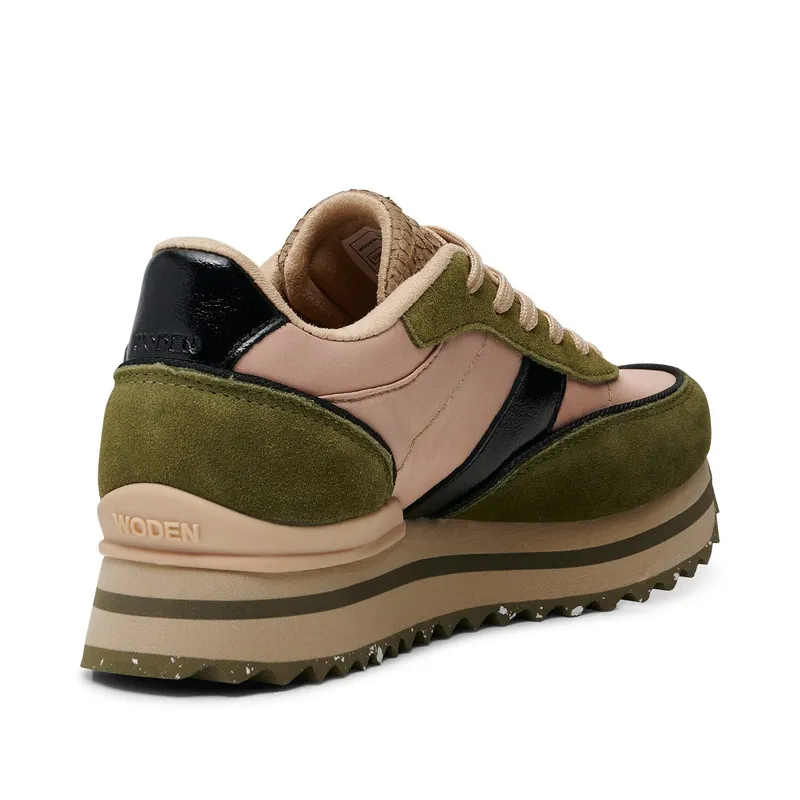 Woden Nellie II Metallic Plateau Coffee Cream/Dark Olive (WL1781 891)