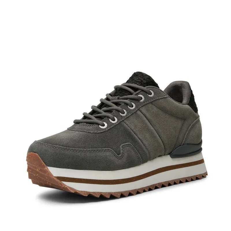 Woden Nora III Suede Plateau Dark Grey (WL1752 051)