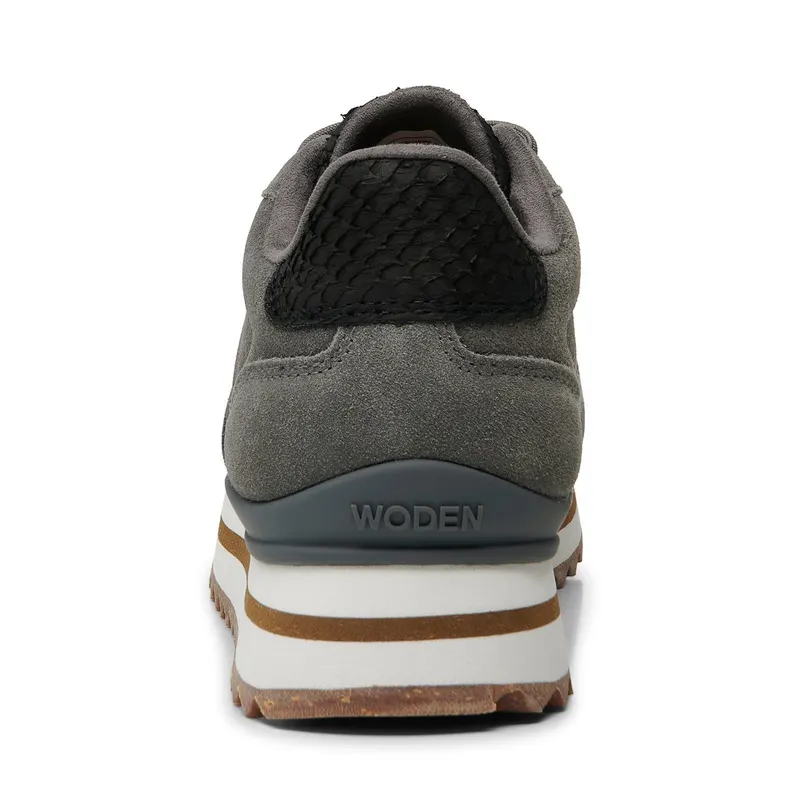 Woden Nora III Suede Plateau Dark Grey (WL1752 051)